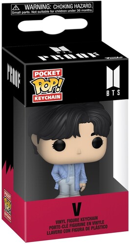 Bts - Funko Pop! Keychain: Bts S4 - V ryhmässä MERCHANDISE / Merch / K-Pop @ Bengans Skivbutik AB (5683386)