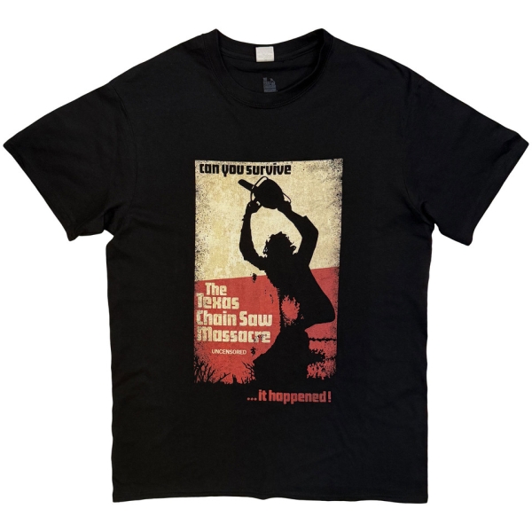 Texas Chainsaw Massacre - Who Will Survive Uni Bl T-Shirt ryhmässä MERCHANDISE / T-paita / Soundtrack @ Bengans Skivbutik AB (5683525r)