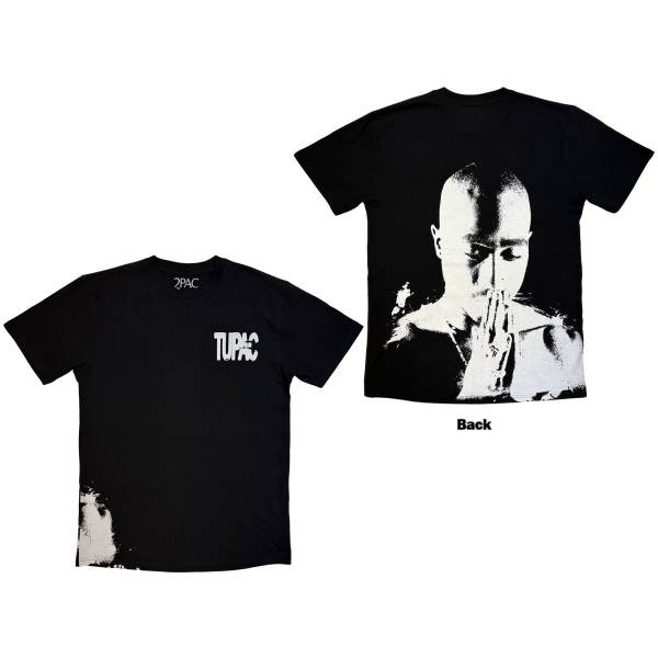 Tupac - Prayer Aop Uni Bl T-Shirt ryhmässä MERCH / Vaatteet / T-paidat @ Bengans Skivbutik AB (5685395r)
