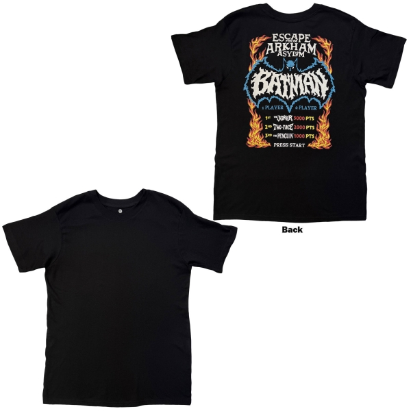 Batman - Escape From Arkham Uni Bl T-Shirt ryhmässä MERCH / Vaatteet / T-paidat @ Bengans Skivbutik AB (5685400r)