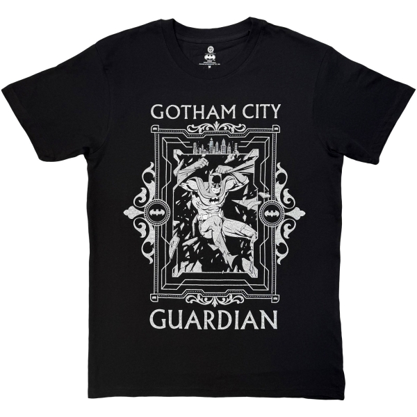 Batman - Gotham City Guardian Uni Bl T-Shirt ryhmässä MERCH / Vaatteet / T-paidat @ Bengans Skivbutik AB (5685402r)