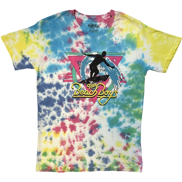 Beach Boys - Surfin Uni Wht Dipdye T-Shirt ryhmässä MERCH / Vaatteet / T-paidat @ Bengans Skivbutik AB (5685407r)
