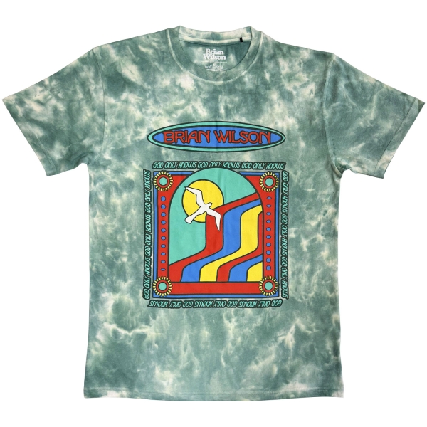Brian Wilson - God Only Knows Uni Green Dipdye T-Shirt ryhmässä MERCH / Vaatteet / T-paidat @ Bengans Skivbutik AB (5685418r)