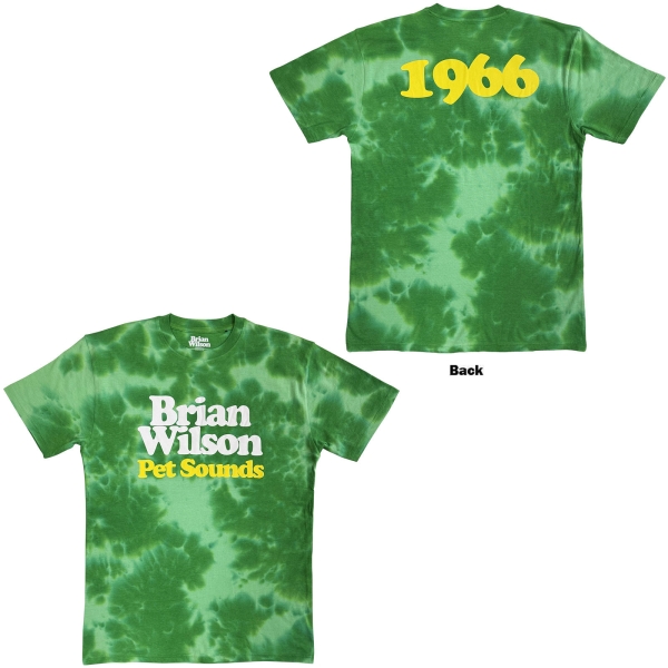 Brian Wilson - Pet Sounds '66 Uni Green Dipdye T-Shirt ryhmässä MERCH / Vaatteet / T-paidat @ Bengans Skivbutik AB (5685419r)