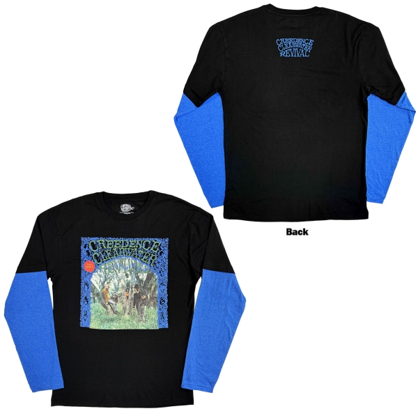 Creedence Clearwater Revival - Ccr Album Uni Bl/Blue Layered Longsleeve ryhmässä MERCH / Vaatteet / Pitkähihaiset & pelipaidat @ Bengans Skivbutik AB (5685420r)