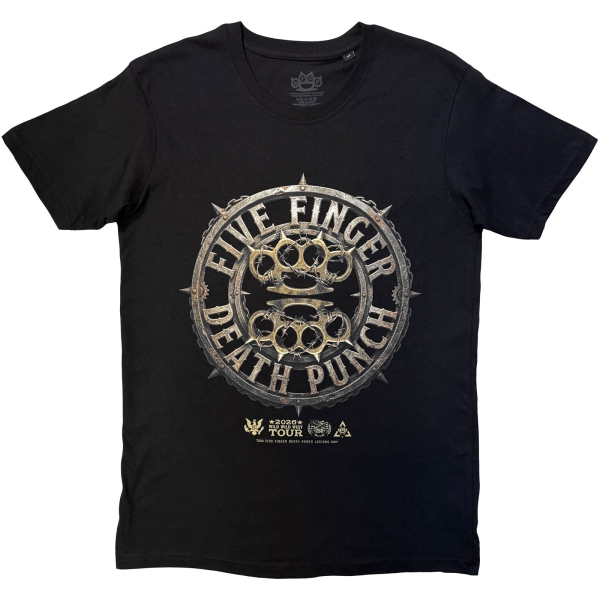 Five Finger Death Punch - Knuckles Emblem Uni Bl T-Shirt ryhmässä MERCH @ Bengans Skivbutik AB (5685431r)