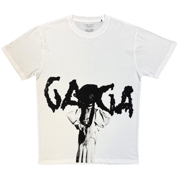 Lady Gaga - Mayhem Graphic Aop Uni Wht T-Shirt ryhmässä MERCH / Vaatteet / T-paidat @ Bengans Skivbutik AB (5685437r)