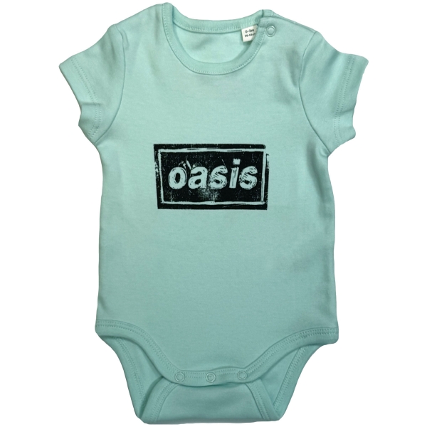 Oasis - Lino Logo Toddler Mint Babygrow ryhmässä MERCH / Vaatteet / Lastenvaatteet @ Bengans Skivbutik AB (5685464r)