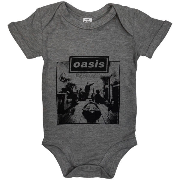 Oasis - Definitely Maybe Frame Toddler Grey Babygrow ryhmässä MERCH / Vaatteet / Lastenvaatteet @ Bengans Skivbutik AB (5685465r)