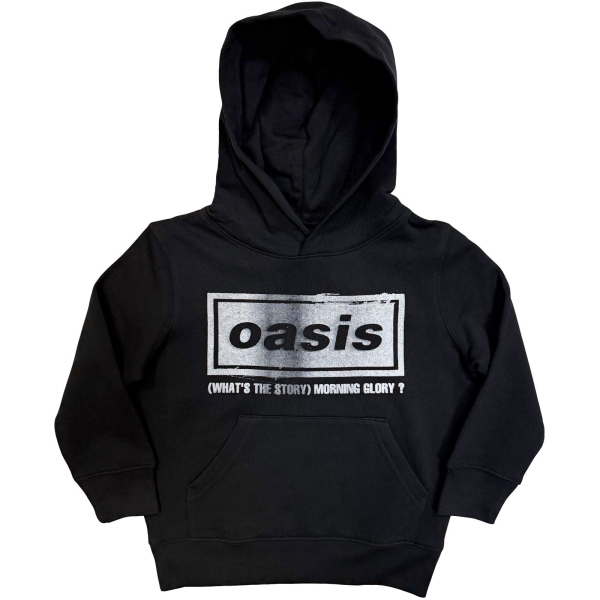 Oasis - What's The Story Distress Logo Boys Bl Hoodie ryhmässä MERCH / Vaatteet / Lastenvaatteet @ Bengans Skivbutik AB (5685466r)