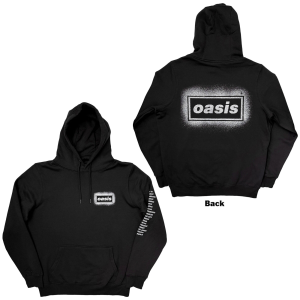 Oasis - Spray Live '25 World Tour Uni Bl Hoodie ryhmässä MERCH / Vaatteet / Hupparit @ Bengans Skivbutik AB (5685476r)