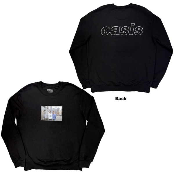 Oasis - Detroit Bus Photo Uni Bl Sweatshirt ryhmässä MERCH / Vaatteet / Collegepaidat @ Bengans Skivbutik AB (5685483r)
