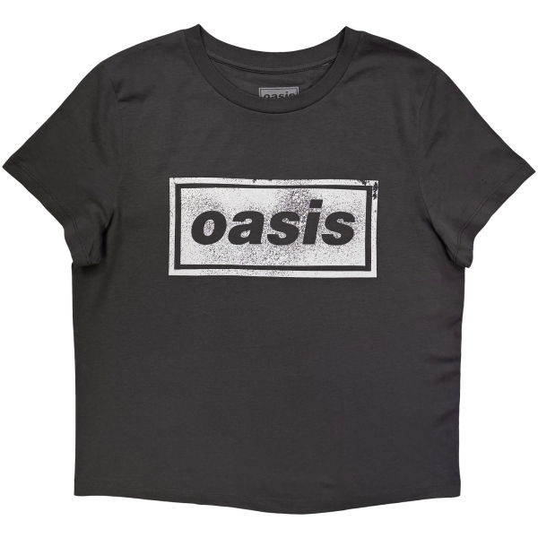 Oasis - Paint Logo Lady Char T-Shirt ryhmässä MERCH @ Bengans Skivbutik AB (5685492r)