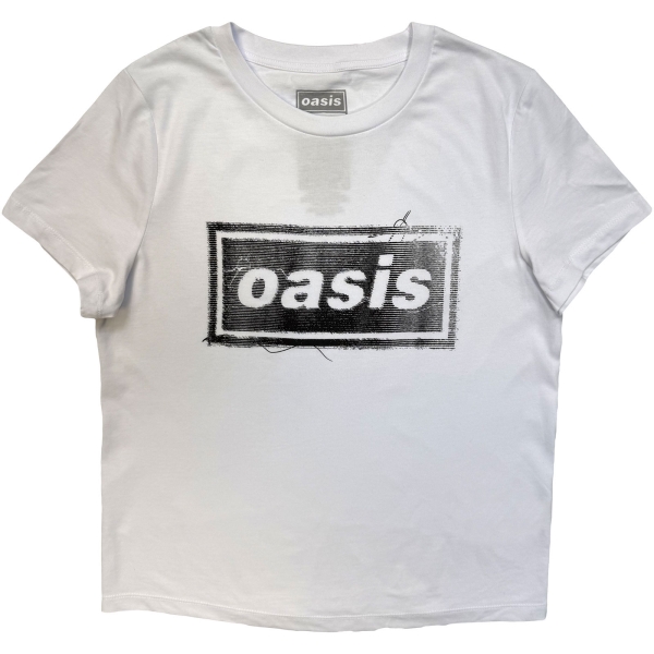 Oasis - Thread Logo Lady Wht T-Shirt ryhmässä MERCH / Vaatteet / T-paidat @ Bengans Skivbutik AB (5685494r)