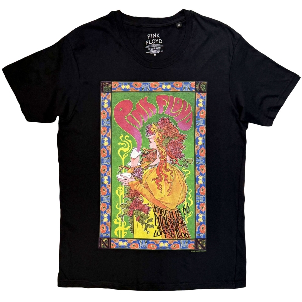 Pink Floyd - Marquee Poster 66 Uni Bl T-Shirt ryhmässä MERCH / Vaatteet / T-paidat @ Bengans Skivbutik AB (5685506r)