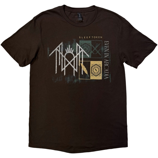 Sleep Token - Even In Arcadia Symbols Uni Brown T-Shirt ryhmässä MERCH / Vaatteet / T-paidat @ Bengans Skivbutik AB (5685521r)
