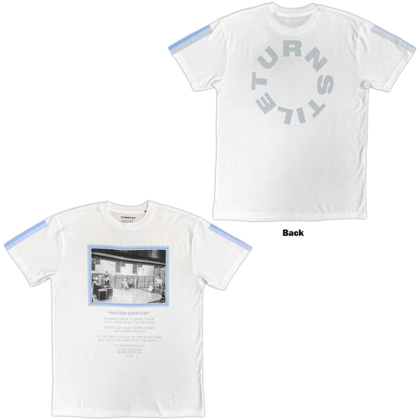Turnstile - Never Enough Studio Uni Wht T-Shirt ryhmässä MERCH / Vaatteet / T-paidat @ Bengans Skivbutik AB (5685534r)