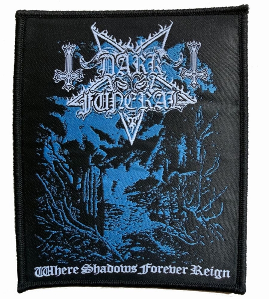 Dark Funeral - Patch Where Shadows Forever Reign ryhmässä MERCHANDISE / Accessoarer / Kommande / Hårdrock @ Bengans Skivbutik AB (5686282)