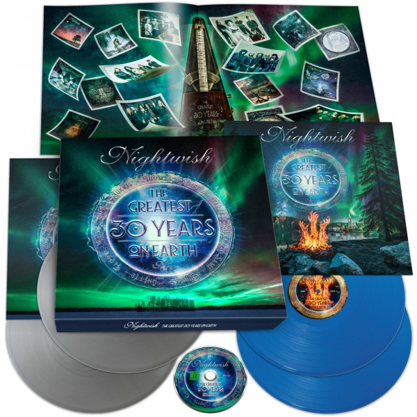 Nightwish - The Greatest 30 Years On Earth (4Lp Silver & Blue+Br Boxset Incl 36 Page Booklet) ryhmässä VINYYLI / Kommande / Finsk Musik,Hårdrock @ Bengans Skivbutik AB (5686694)