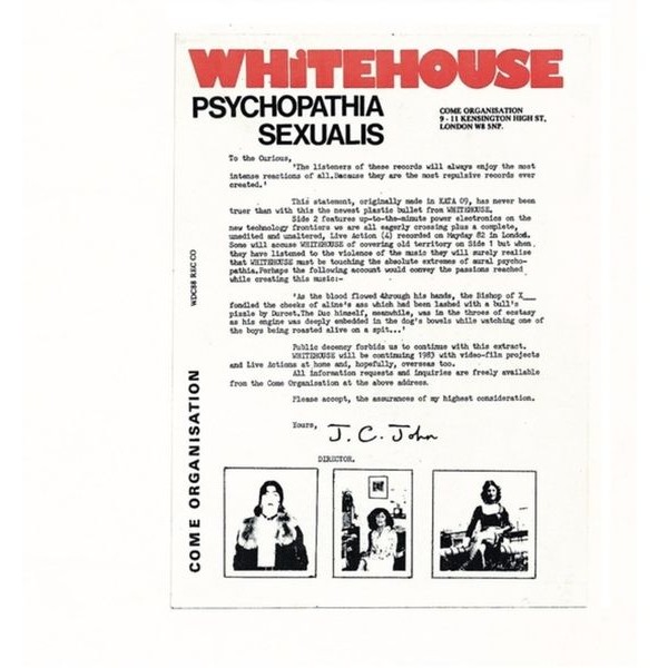 Whitehouse - Psychopathia Sexualis (Legacy Editi ryhmässä CD / Pop-Rock @ Bengans Skivbutik AB (5689430)