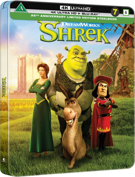 Movie - Shrek (25th Ltd Steelbook 3-disc / 4K UHD + Blu-ray) ryhmässä Elokuva / Film UHD-4K @ Bengans Skivbutik AB (5690104)