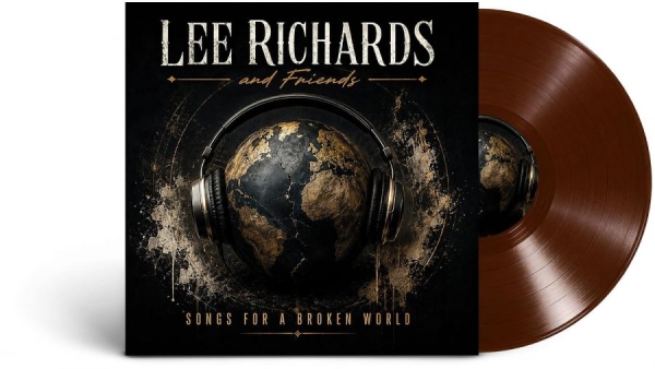 Richards Lee & Friends - Songs For A Broken World (Brown Vin ryhmässä VINYYLI / Kommande / Hårdrock @ Bengans Skivbutik AB (5690761)