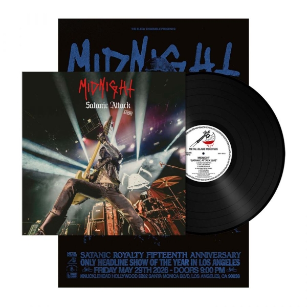 Midnight - Satanic Attack Live! (Black Vinyl L ryhmässä VINYYLI / Eniten ennakkotilatut @ Bengans Skivbutik AB (5691337)