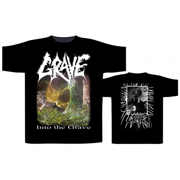Grave - T/S Into The Grave (M) ryhmässä MERCHANDISE / T-paita / Kommande / Hårdrock @ Bengans Skivbutik AB (5691376)