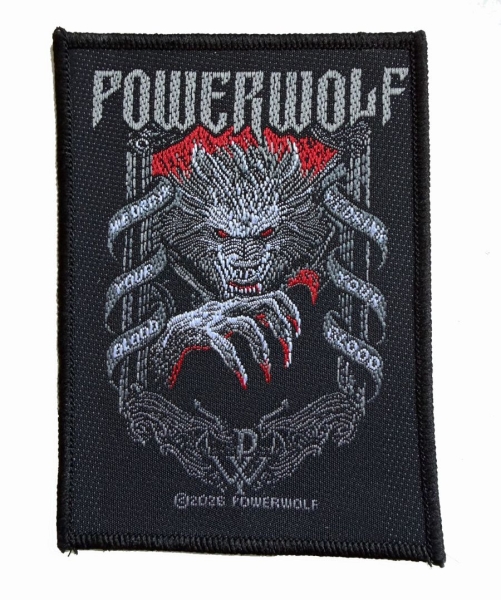 Powerwolf - Patch We Drink Your Blood (10 Cm X ryhmässä MERCHANDISE / Accessoarer / Kommande / Hårdrock @ Bengans Skivbutik AB (5691958)