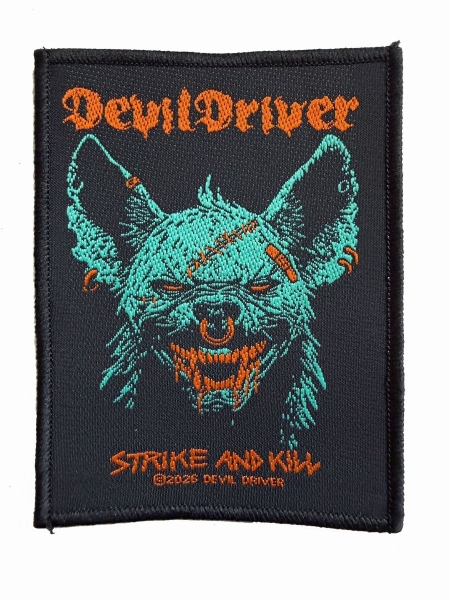 Devildriver - Patch Strike And Kill (10 Cm X 7,7) ryhmässä MERCHANDISE / Accessoarer / Kommande / Hårdrock @ Bengans Skivbutik AB (5691961)
