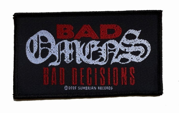 Bad Omens - Patch Bad Decisions (5,7 Cm X 10 Cm ryhmässä MERCHANDISE / Accessoarer / Kommande / Hårdrock @ Bengans Skivbutik AB (5691962)