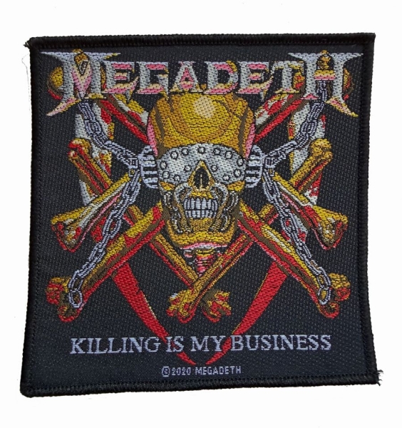 Megadeth - Patch Killing Is My Business (10,1 ryhmässä MERCHANDISE / Accessoarer / Kommande / Hårdrock @ Bengans Skivbutik AB (5691972)