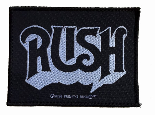 Rush - Patch Logo (7,6 Cm X 10,1 Cm) ryhmässä MERCHANDISE / Accessoarer / Kommande / Hårdrock @ Bengans Skivbutik AB (5691982)