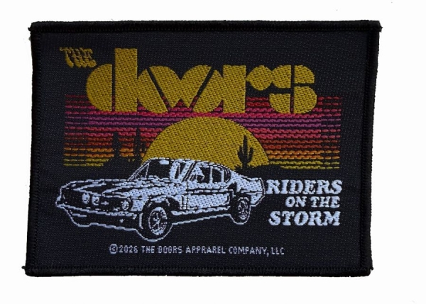 Doors The - Patch Riders Of The Storm (7,3 Cm X ryhmässä MERCHANDISE / Accessoarer / Kommande / Pop-Rock @ Bengans Skivbutik AB (5691986)
