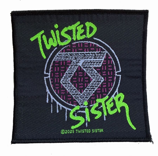 Twisted Sister - Patch Spray Logo (9,7 Cm X 10 Cm) ryhmässä MERCHANDISE / Accessoarer / Kommande / Hårdrock @ Bengans Skivbutik AB (5691988)