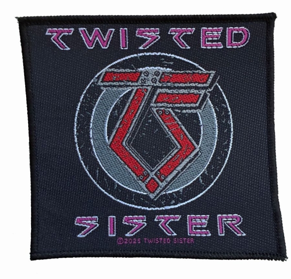 Twisted Sister - Patch Logo (9,8 Cm X 10,1 Cm) ryhmässä MERCHANDISE / Accessoarer / Kommande / Hårdrock @ Bengans Skivbutik AB (5691989)