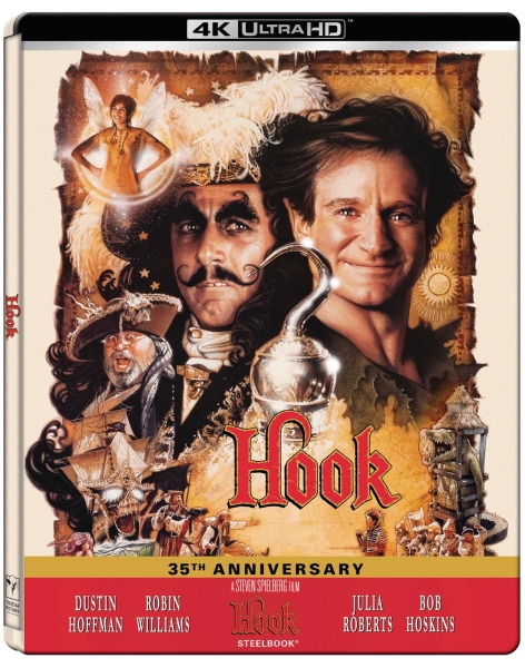 Movie - Hook (35Th Ltd Steelbook 2-Disc / 4K Uhd + Blu-Ray) ryhmässä Elokuva / Film UHD-4K / / @ Bengans Skivbutik AB (5692026)