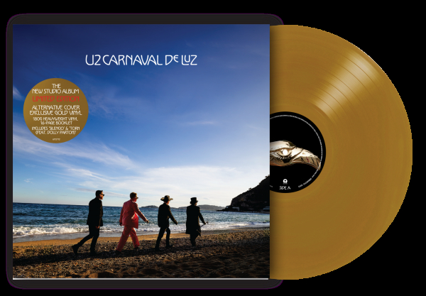 U2 - Carnaval De Luz (Retail Exclusive Gold Vinyl w Alternate Cover) ryhmässä VINYYLI / Kommande / Pop-Rock @ Bengans Skivbutik AB (5692276)
