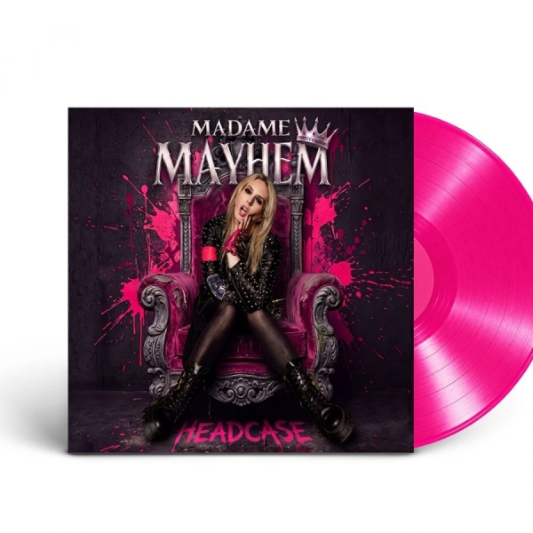 Madame Mayhem - Headcase (Pink Vinyl Lp) ryhmässä VINYYLI / Kommande / Hårdrock @ Bengans Skivbutik AB (5692535)