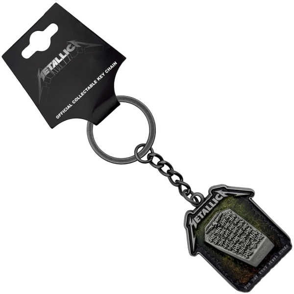 Metallica - Never Die Tombstone Keychain ryhmässä MERCHANDISE / Avainrengas /  /  @ Bengans Skivbutik AB (5692763)