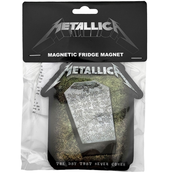 Metallica - Never Die Tombstone Magnet ryhmässä MERCHANDISE / Magneetti /  /  @ Bengans Skivbutik AB (5692770)
