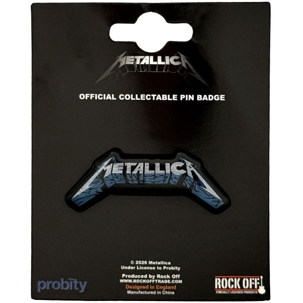 Metallica - Blue Shadow Logo Pin Badge ryhmässä MERCHANDISE / Pin-Button Badge / / @ Bengans Skivbutik AB (5692775)