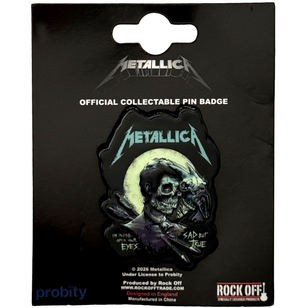 Metallica - Sad But True Pin Badge ryhmässä MERCHANDISE / Pin-Button Badge / / @ Bengans Skivbutik AB (5692779)
