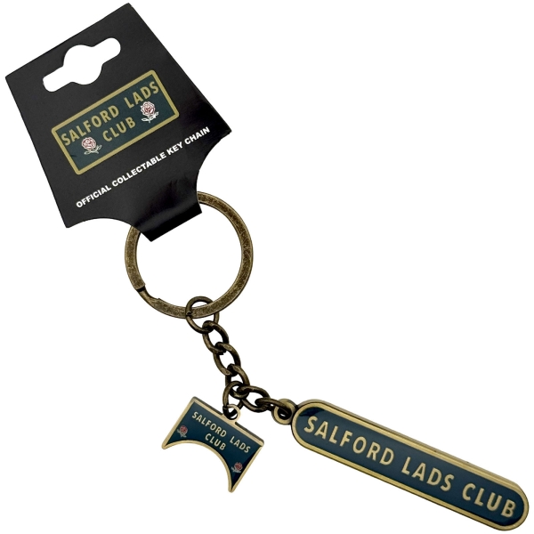 Salford Lads Club - Logo Charm Keychain ryhmässä MERCH / Asusteet / Avaimenperät @ Bengans Skivbutik AB (5692784)