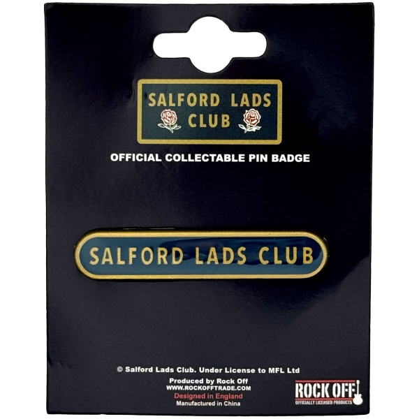 Salford Lads Club - Logo Pin Badge ryhmässä MERCH / Asusteet / Pinssit & rintanapit @ Bengans Skivbutik AB (5692786)