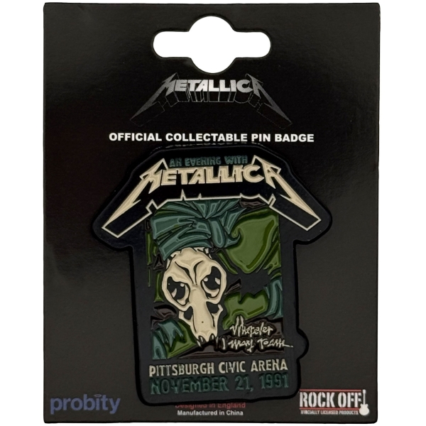 Metallica - Roam Tour Pin Badge ryhmässä MERCHANDISE / Pin-Button Badge /  /  @ Bengans Skivbutik AB (5692787)