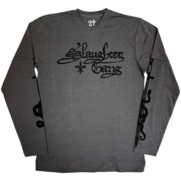 21 Savage - Slaughter Gang Uni Char Layered Longsleeve ryhmässä MERCHANDISE / T-paita / Nyheter / Hip Hop-Rap @ Bengans Skivbutik AB (5692966r)