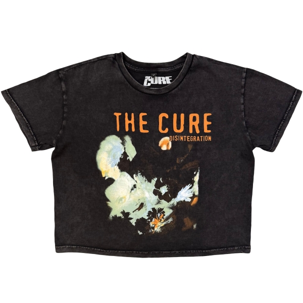 The Cure - Disintegration Stone Wash Lady Char Crop Top ryhmässä MERCHANDISE / T-paita / Nyheter / Pop-Rock @ Bengans Skivbutik AB (5692981r)