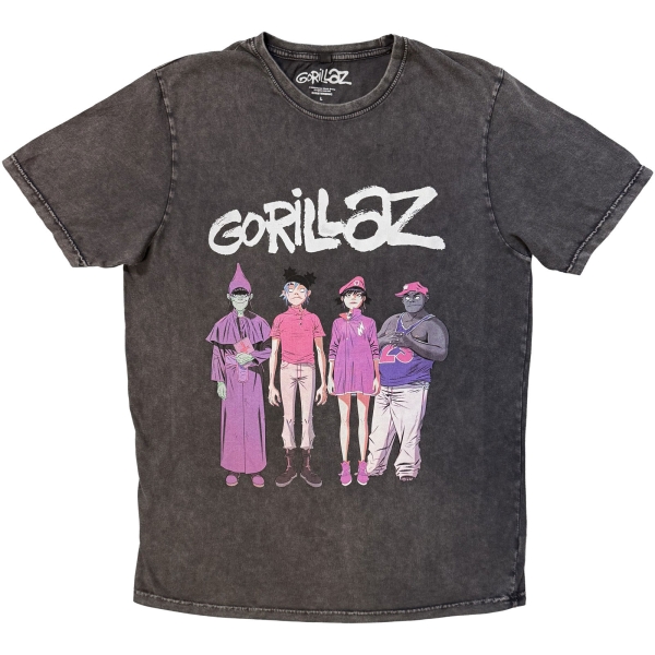 Gorillaz - Cracker Island Standing Stone Wash Uni Char T-Shirt ryhmässä MERCHANDISE / T-paita / Nyheter / Pop-Rock @ Bengans Skivbutik AB (5692992r)