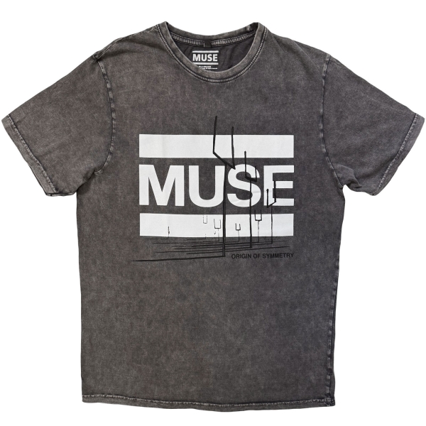 Muse - Origin Of Symmetry Stone Wash Uni Char T-Shirt ryhmässä MERCHANDISE / T-paita / Nyheter / Pop-Rock @ Bengans Skivbutik AB (5693011r)